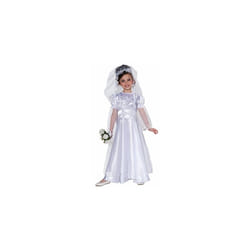 Forum Novelties Little Bride Wedding Belle Child Costume Dress and Veil  Large