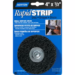 1024398 SPINDLE-MNT WHEEL 4 Norton Rapid Strip 4 in. D X 1/2 in. S Silicon Carbide Disc Spindle-Mounted Wheel 1 each (Pack of ...
