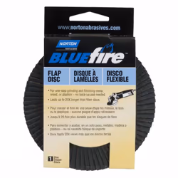 Norton 20X High Performance Abrasive Flap Disc Type 27 Threaded Hole Fiberglass Backing Zirconia Alumina 4-1/2"""" Dia. ...