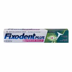 Fixodent Plus Scope Denture Adhesive Cream, 2 oz (57 g)