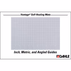 Dahle Vantage 10681 Premium Self-Healing Cutting Mat  12""""x18""""  1/2"""" Grid  5 Layers for Max Healing  Perfect for Crafts & Sewing  Clear