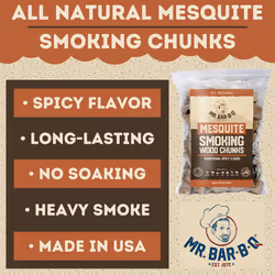 Mr. Bar-B-Q Mesquite Smoking Wood Chunks | All-Natural BBQ Wood Chunks