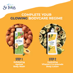 St. Ives Exfoliating Apricot Body Wash/Shower gel For Women| 100% Natural Extracts | Cruelty Free | Paraben Free |473ml  White