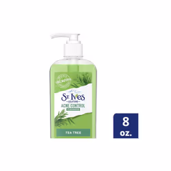 St. Ives Acne Control Face Cleanser Skin Care with 2% Salicylic Acid, and 100% Natural Tea Tree Extract 8 oz