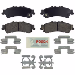 BOSCH BE792H Blue Ceramic Disc Brake Pad Set With Hardware - Compatible With Select Cadillac Escalade; Chevrolet Astro Silve ...