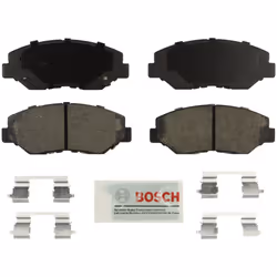 BOSCH BE914H Blue Ceramic Disc Brake Pad Set With Hardware - Compatible With Select Acura ILX; Honda Accord Civic CR-V Ele ...