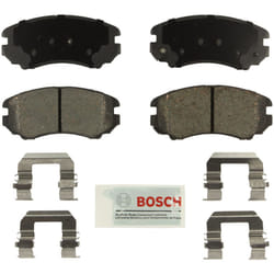 BOSCH BE924H Blue Ceramic Disc Brake Pad Set With Hardware - Compatible With Select Hyundai Azera  Elantra  Sonata  Tiburon  Tucson; Kia Amanti  Magen
