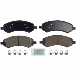 BOSCH BE1084H Blue Semi-Metallic Disc Brake Pad Set With Hardware - Compatible With Select Chrysler Aspen; Dodge Dakota  Dura ...
