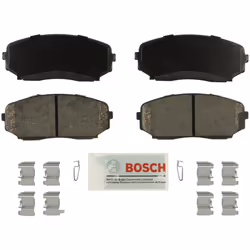 BOSCH BE1258H Blue Ceramic Disc Brake Pad Set With Hardware - Compatib