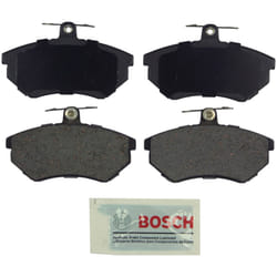 BOSCH BE696 Blue Semi-Metallic Disc Brake Pad Set - Compatible With Select Volkswagen Cabrio  Golf  Jetta  Passat  Scirocco; FRONT