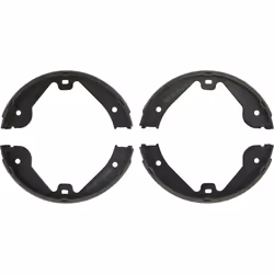 BOSCH BS870 Blue Parking Brake Shoe Set - Compatible With Select 2003-15 Audi Land Rover Mercedes-Benz Porsche and Volksw ...