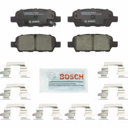BOSCH BC905 QuietCast Premium Ceramic Disc Brake Pad Set - Compatible With Select Infiniti; Nissan 350Z 370Z Altima Juke ...