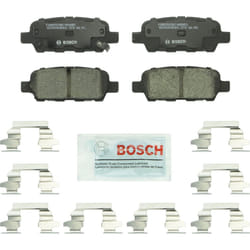 BOSCH BC905 QuietCast Premium Ceramic Disc Brake Pad Set - Compatible With Select Infiniti; Nissan 350Z  370Z  Altima  Juke  Leaf  Maxima  Murano  Pat