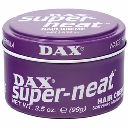 Dax Super Neat, Hair wax, Unisex, Brittle hair, Curly hair, Dry hair, Straight hair, Pot, Petrolatum, Cetearyl Alcohol, PEG-1 ...