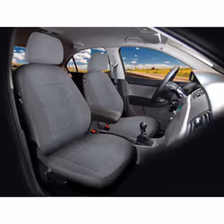 DICKIES 40319 Gray  2-Piece Seat Cover with Matching Headrest Covers