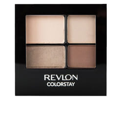 REVLON ColorStay 16 Hour Eyeshadow Quad with Dual-Ended Applicator Brush  Longwear  Intense Color Smooth Eye Makeup for Day & Night  Addictive (500)