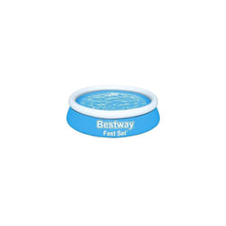 Bestway 8ft Fast Set Pool | Above Ground Swimming Pool for Kids and Adults, Outdoor Inflatable Pool, 970L