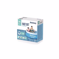 Bestway 8ft Fast Set Pool | Above Ground Swimming Pool for Kids and Adults, Outdoor Inflatable Pool, 970L