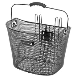 M-Wave Ventura Quick Mount Wire Basket 10.25 x 8.5 x 13.5 in  Black