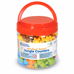 Learning Resources Wild About Animals Jungle Counters  Counting & Sorting Toy  72 Pieces  Ages 3+