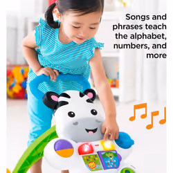 Fisher-Price Baby to Toddler Learning Toy  Learn with Me Zebra Walker with Music Lights and Activities for Ages 6+ Months