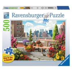Ravensburger Rooftop Garden 500 Piece Large Format Jigsaw Puzzle for Adults - Every Piece is Unique  Softclick Technology Means Pieces Fit Together Pe