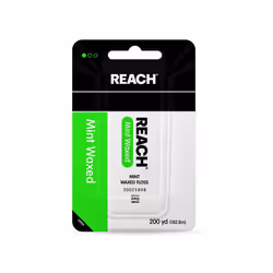 Reach Dental Floss  Waxed  Mint  200 Yard (Pack of 4)