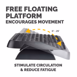 Fellowes Foot Rest Under Desk - Standard Foot Support Ergonomic Foot Rest with Textured Surface - Foot Rest Stool for Office & Home Use - Black - Additional view 4