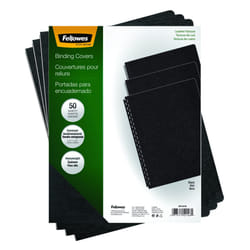Fellowes Executive Presentation Cover  11-1/4 x 8-3/4-Inches  50 per Pack  Black 52146