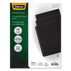 Fellowes Executive Presentation Binding System Covers  11-1/4 x 8-3/4  Black  200/Pack