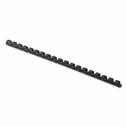 Fellowes Plastic Combs, Black, 6.3 mm, 273 x 6.3 x 6.3 mm