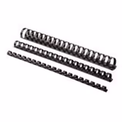 Fellowes Plastic Combs, Black, 9.5 mm, 273 x 9.5 x 9.5 mm