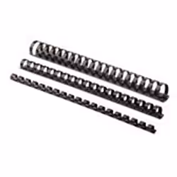 Fellowes Plastic Combs, Black, 1.9 cm, 273 x 19 x 19 mm