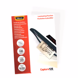 Fellowes Glossy 125 Micron Card Laminating Pouch - 83x113mm - Additional view 3