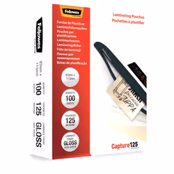 Fellowes Glossy 125 Micron Card Laminating Pouch - 83x113mm - Additional view 4