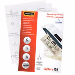 Fellowes ImageLast A4 125 Micron Laminating Pouch - 25 pack - Additional view 4