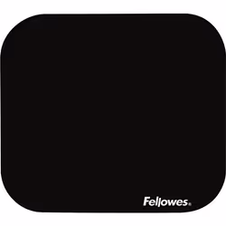 Fellowes Premium Mousepad - Black, Black, Monochromatic, Polyester, Rubber