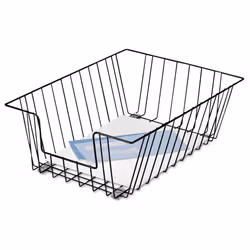 Fellowes Workstation Legal Size Desk Tray Organizer  Wire  Black (65112)