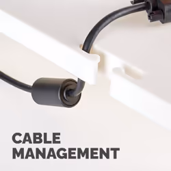 Fellowes Computer Monitor Stand with 3 Height Adjustments - Premium Monitor Riser Plus with Cable Management - Ergonomic Adjustable Monitor Stand for Computers - Max Weight 36KG/Max Size 21" - Platinum - Additional view 6