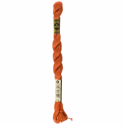 DMC Pearl Cotton Skein Size 5 27.3yd-Dark Burnt Orange Embroidery Accessory Multicolor