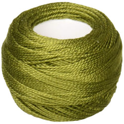 DMC Pearl Cotton Ball Size 8 87yd  Avocado Green