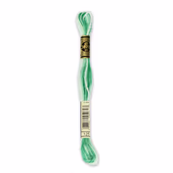Dmc 6-Strand Embroidery Cotton 8.7yd-Variegated Seafoam Green