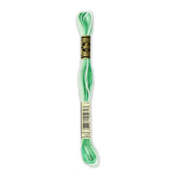 Dmc 6-Strand Embroidery Cotton 8.7yd-Variegated Seafoam Green