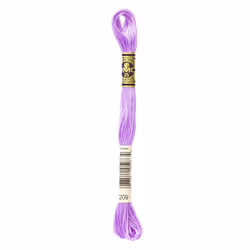 DMC Mouline floss/skein for sewing/embroidery - 8 metres - 209 - Lavender, Dark