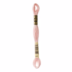 DMC Mouline floss/skein for sewing/embroidery - 8 metres - 225 - Shell Pink, Ultra Very Light