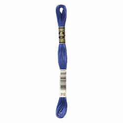 Bulk Buy: DMC Thread Six Strand Embroidery Cotton 8.7 Yards Very Dark Baby Blue 117-312 (12-Pack)