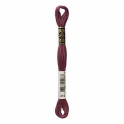 DMC Mouline floss/skein for sewing/embroidery - 8 metres - 315 - Antique Mauve, Medium Dark