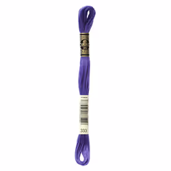 DMC Mouline floss/skein for sewing/embroidery - 8 metres - 333 - Blue Violet, Very Dark