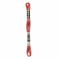 DMC Mouline floss/skein for sewing/embroidery - 8 metres - 335 - Rose