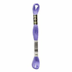 DMC Mouline floss/skein for sewing/embroidery - 8 metres - 340 - Blue Violet, Medium